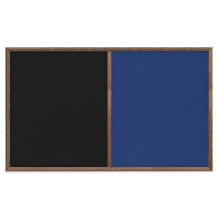 United Visual Products Slim Style Indoor Enclosed Corkboard, 18 UV501SC-SATIN-PEARL